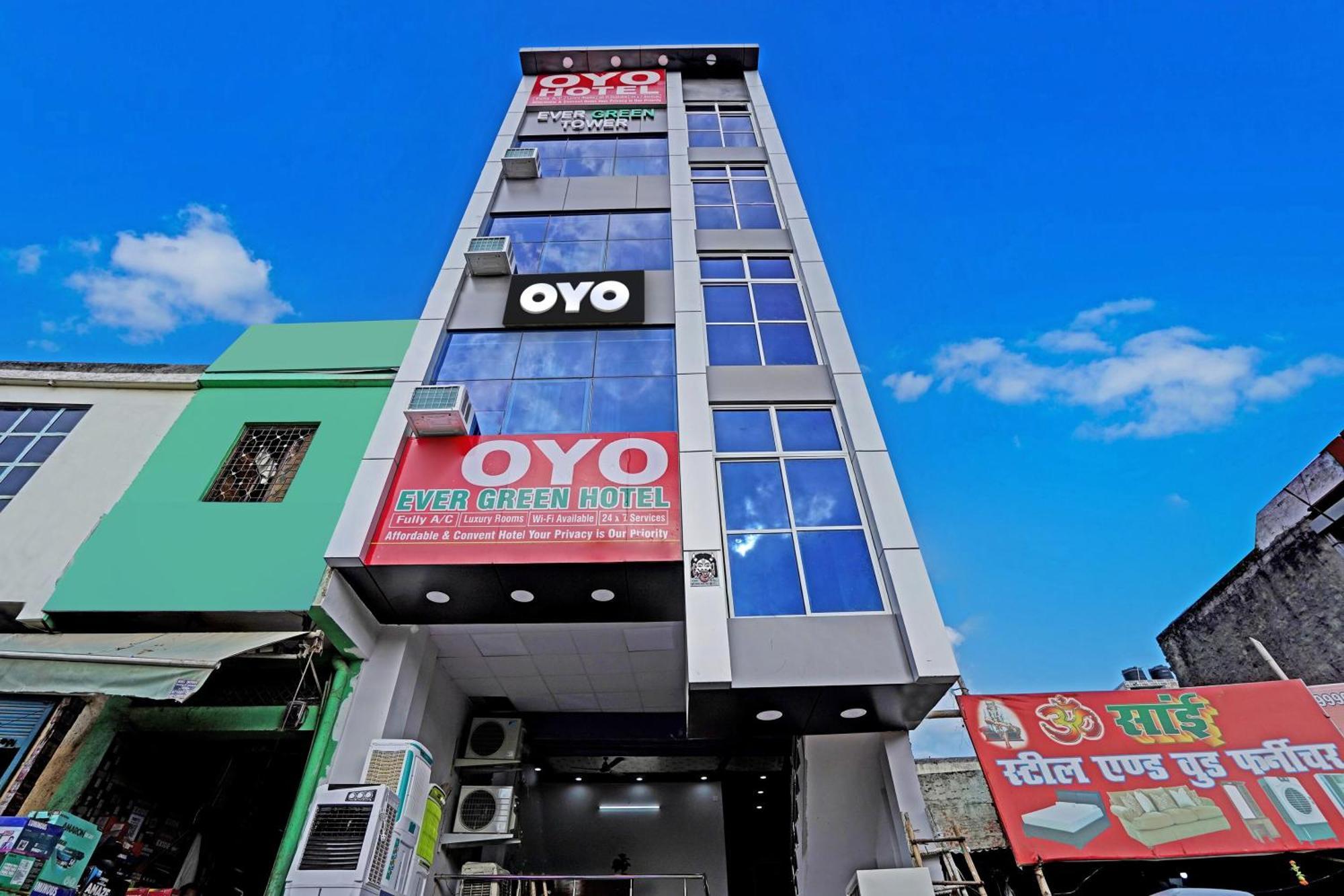 Oyo Flagship Evergreen Tower Hotel Gáziábád Kültér fotó